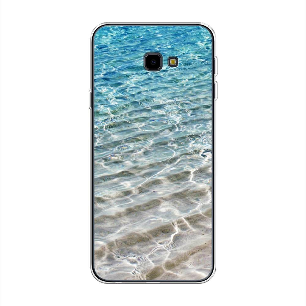 

Чехол Awog на Samsung Galaxy J4 + "Волны 10", Голубой, 26850-4
