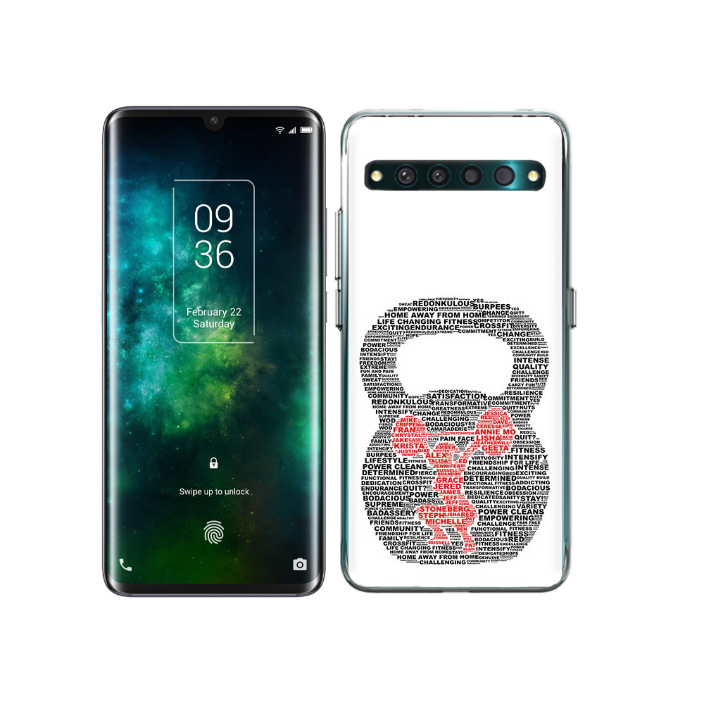 

Чехол MyPads Tocco для TCL 10 Pro бодибилдинг гиря из слов, Прозрачный, Tocco