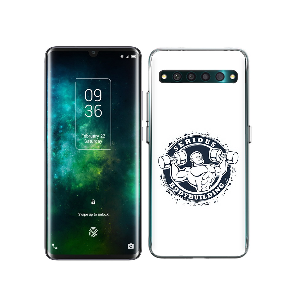 

Чехол MyPads Tocco для TCL 10 Pro бодибилдинг воля к победе, Прозрачный, Tocco
