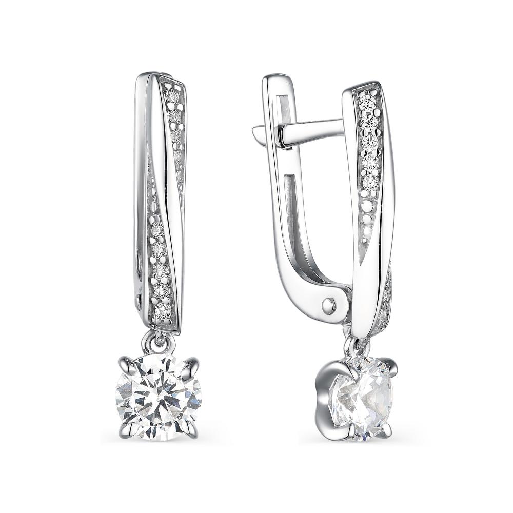 

Серьги из серебра с фианитом АЛЬКОР 02-1859_00КЦ-00, 02-1859_00КЦ-00