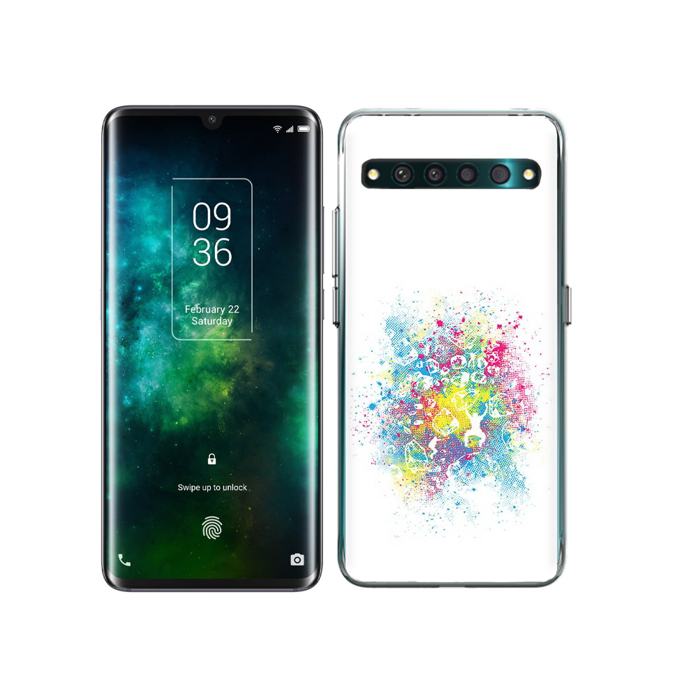 

Чехол MyPads Tocco для TCL 10 Pro акварель абстракция, Прозрачный, Tocco