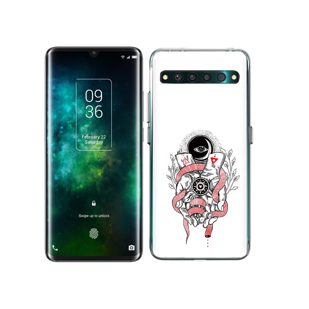 

Чехол MyPads Tocco для TCL 10 Pro абстрация связанные руки, Прозрачный, Tocco