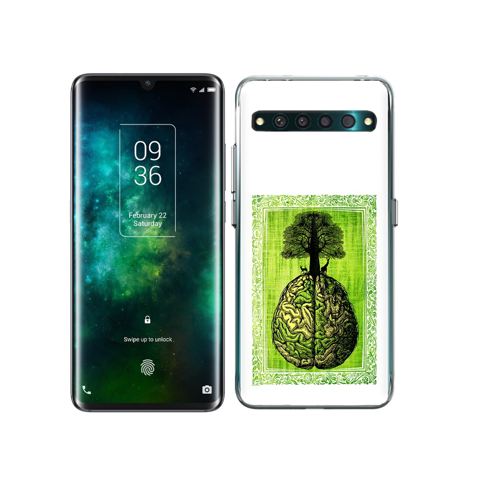 

Чехол MyPads Tocco для TCL 10 Pro абстракция здоровый мозг, Прозрачный, Tocco
