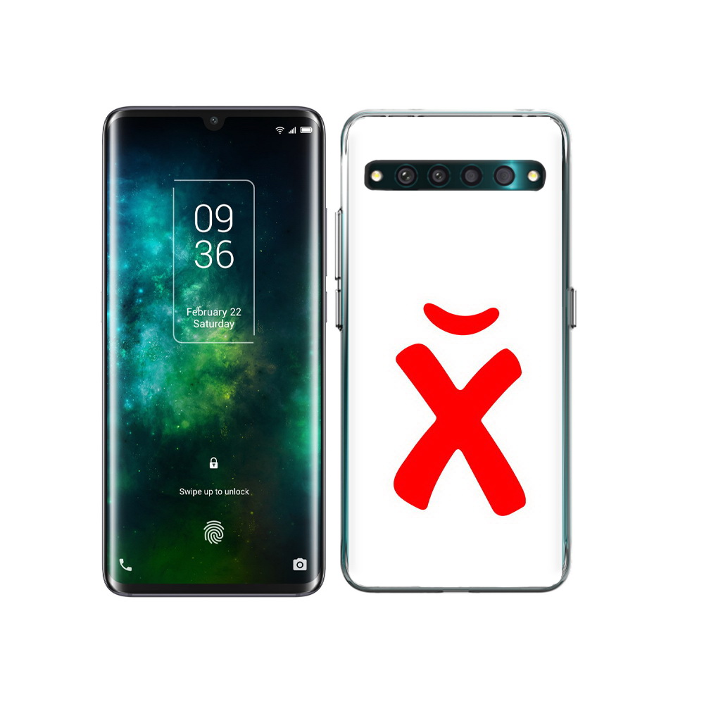 

Чехол MyPads Tocco для TCL 10 Pro абстракция буква х, Прозрачный, Tocco