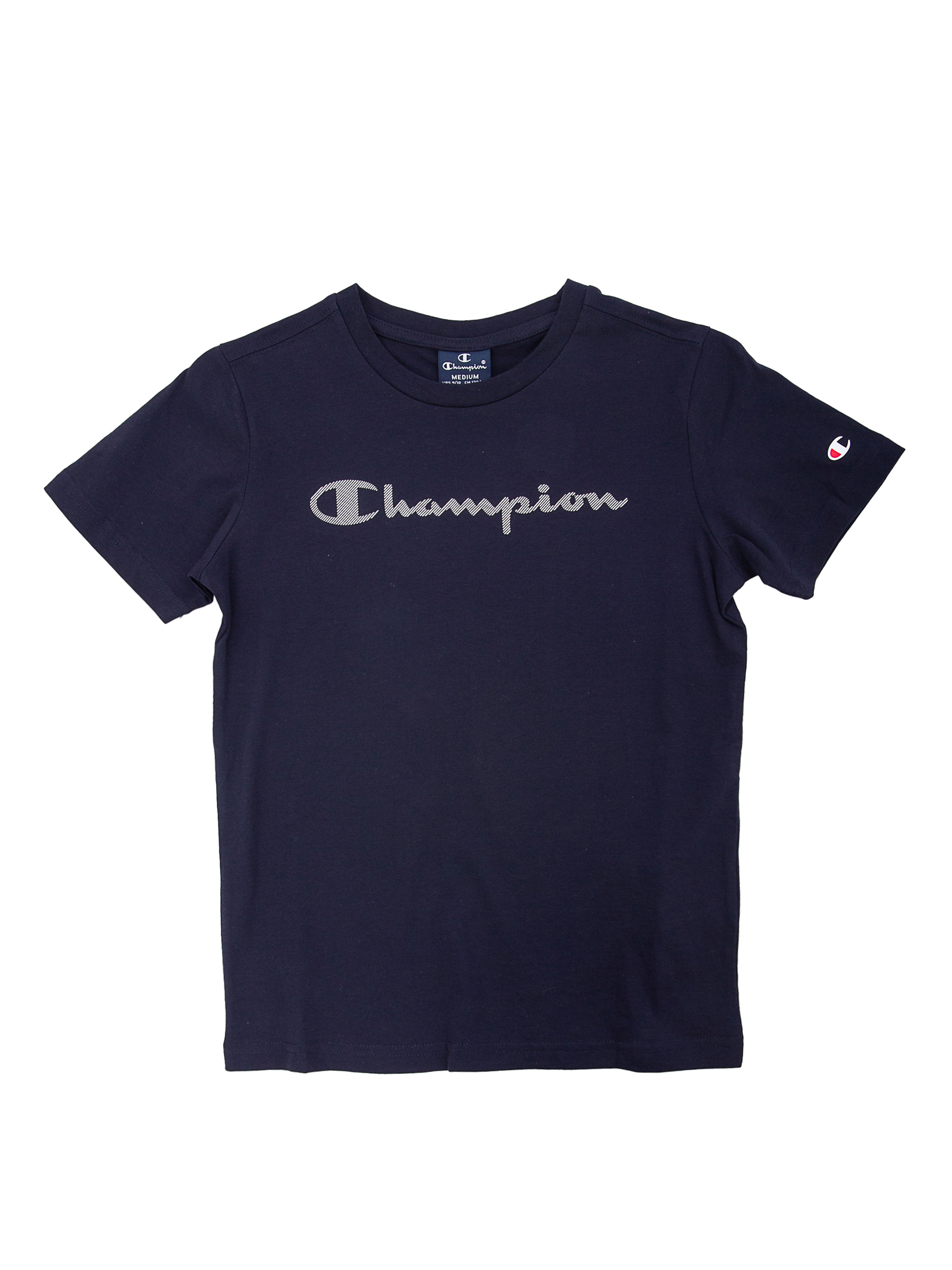 

Футболка детская Champion Crewneck T-Shirt, синий, 140, Crewneck T-Shirt