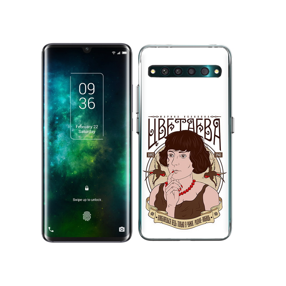 

Чехол MyPads Tocco для TCL 10 Pro Цветаева, Прозрачный, Tocco