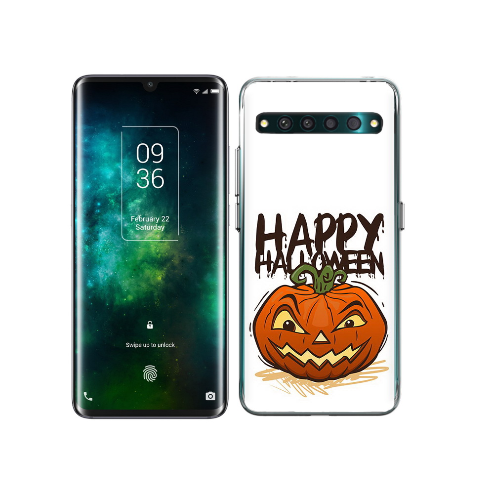 

Чехол MyPads Tocco для TCL 10 Pro Хэллоуин счастливый, Прозрачный, Tocco