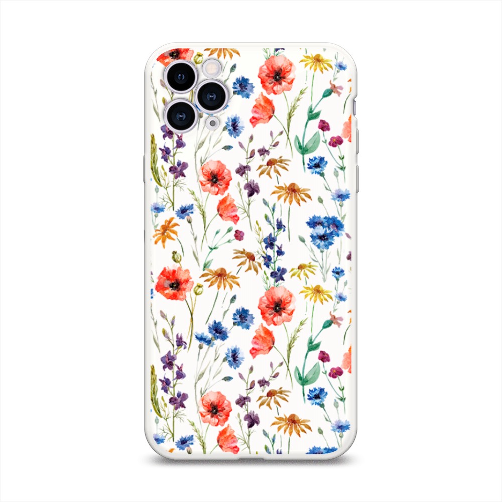 

Чехол Awog на Apple iPhone 11 Pro Max / Айфон 11 Pro Max "Маки и васильки фон", 12257-1