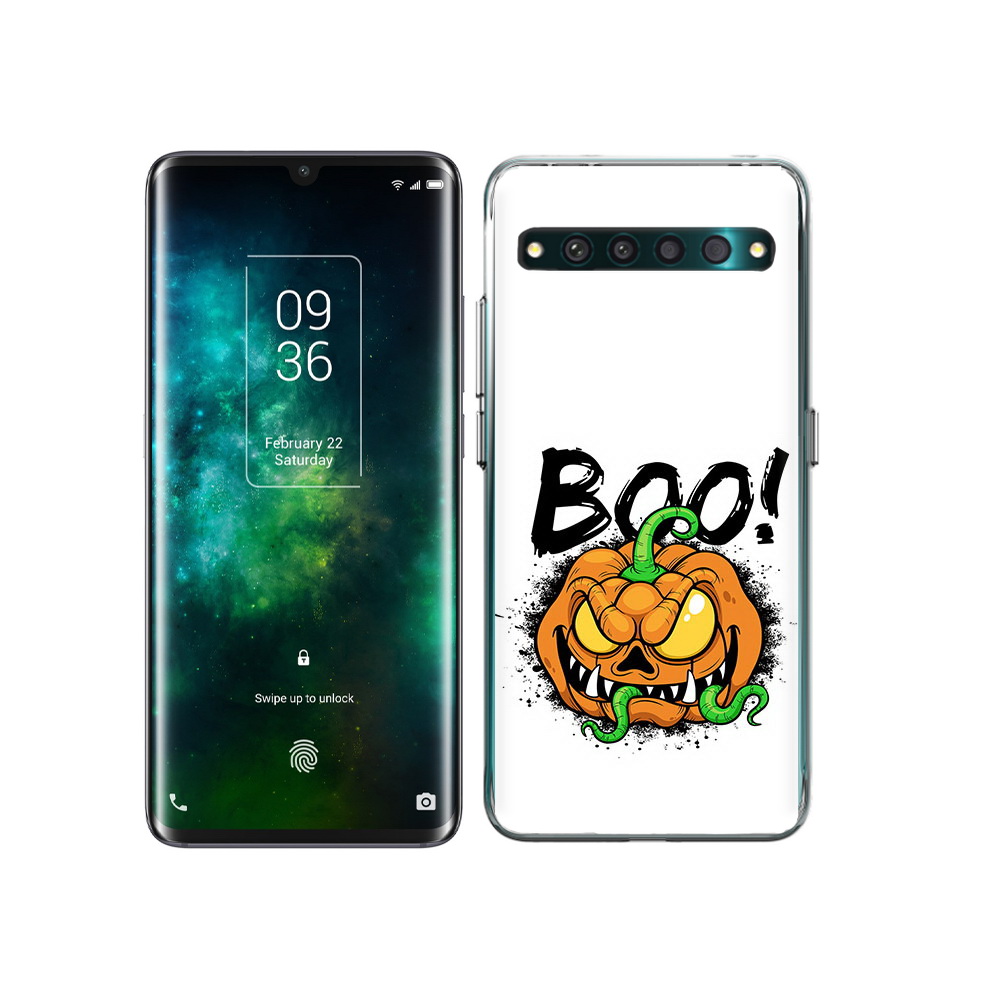 

Чехол MyPads Tocco для TCL 10 Pro Хэллоуин бу, Прозрачный, Tocco