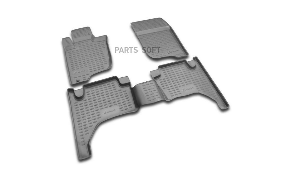

AUTOFAMILY Коврики в салон MITSUBISHI L-200 IV 2005-2015, 4 шт. полиуретан