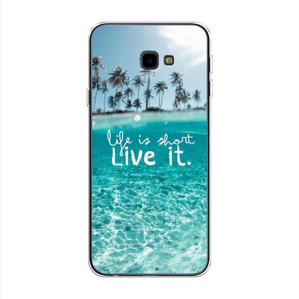 

Чехол Awog на Samsung Galaxy J4 + "Live it", Розовый, 26850-7