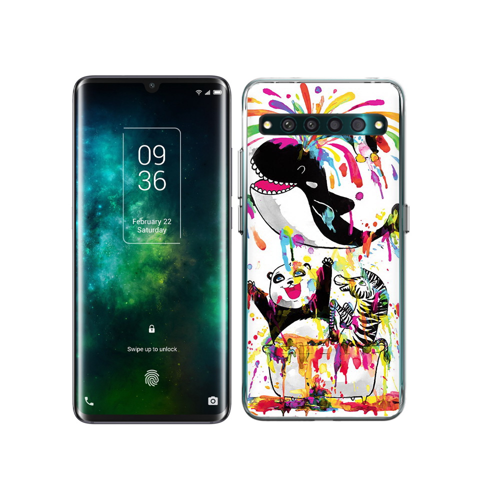 

Чехол MyPads Tocco для TCL 10 Pro Хиппи кит, Прозрачный, Tocco