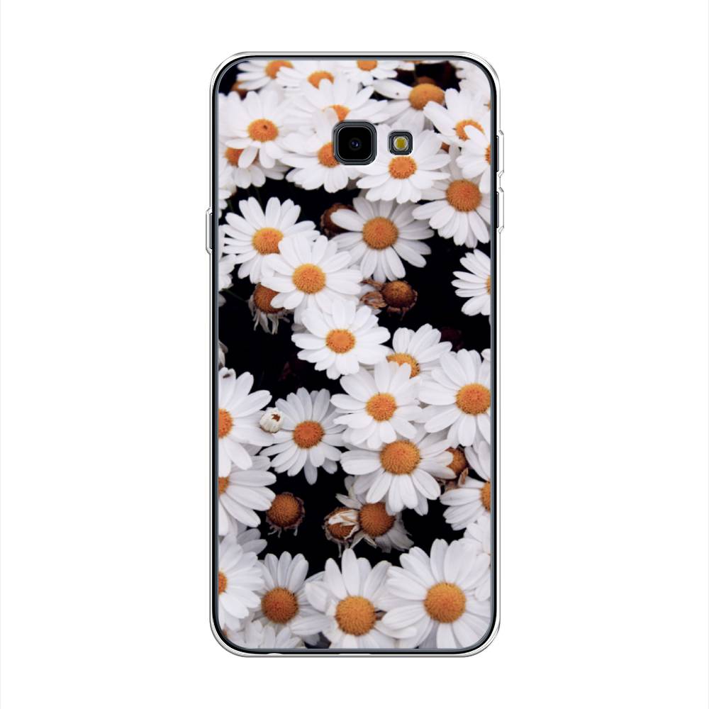 

Чехол Awog на Samsung Galaxy J4 + "Ромашковое поле", Белый, 26850-4