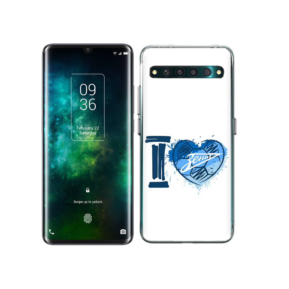 

Чехол MyPads Tocco для TCL 10 Pro ФК я люблю зенит, Прозрачный, Tocco