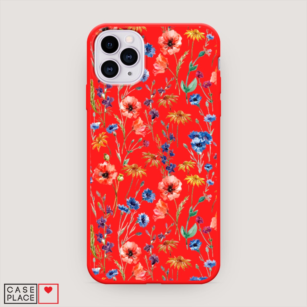 

Чехол Awog на Apple iPhone 11 Pro / Айфон 11 Pro "Маки и васильки фон", 12353-1