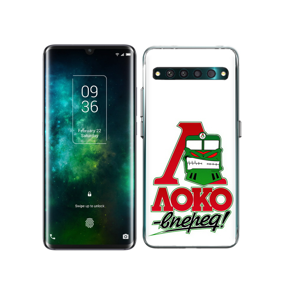 

Чехол MyPads Tocco для TCL 10 Pro ФК локо вперед, Прозрачный, Tocco