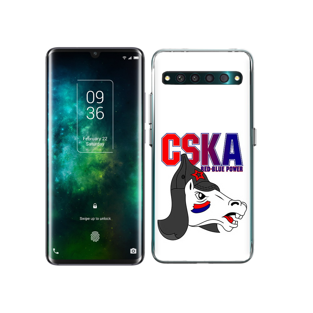 

Чехол MyPads Tocco для TCL 10 Pro ФК ЦСК лошадка россия, Прозрачный, Tocco