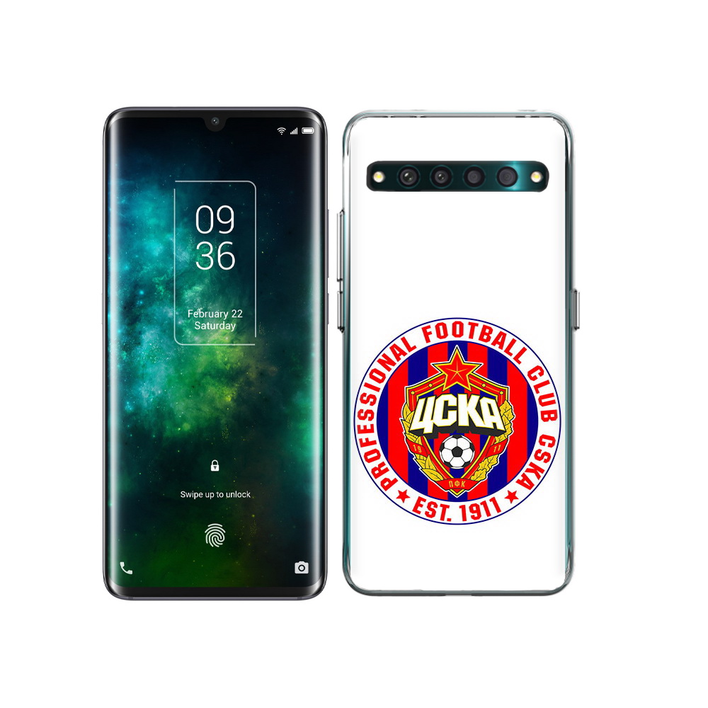 

Чехол MyPads Tocco для TCL 10 Pro ФК ЦСК логотип, Прозрачный, Tocco