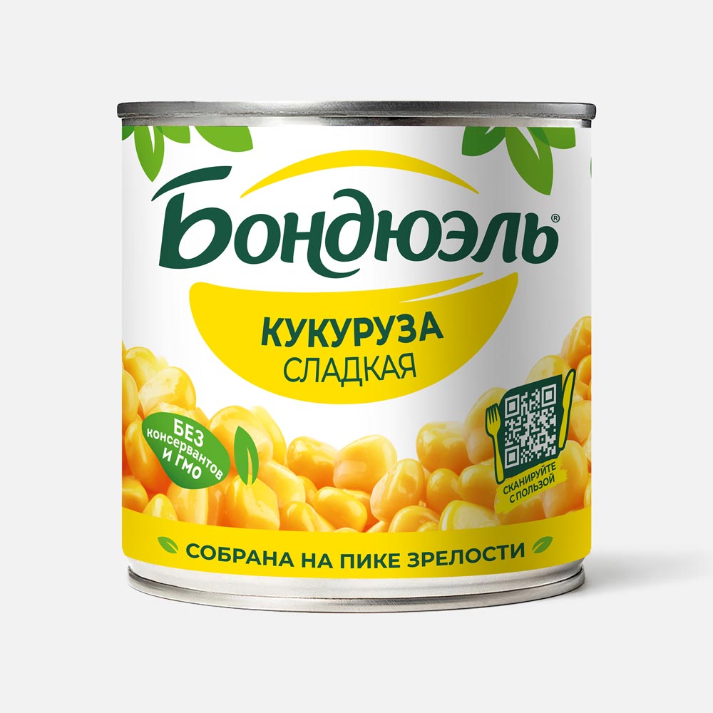 Кукуруза BONDUELLE сладкая, 340 г Bonduelle