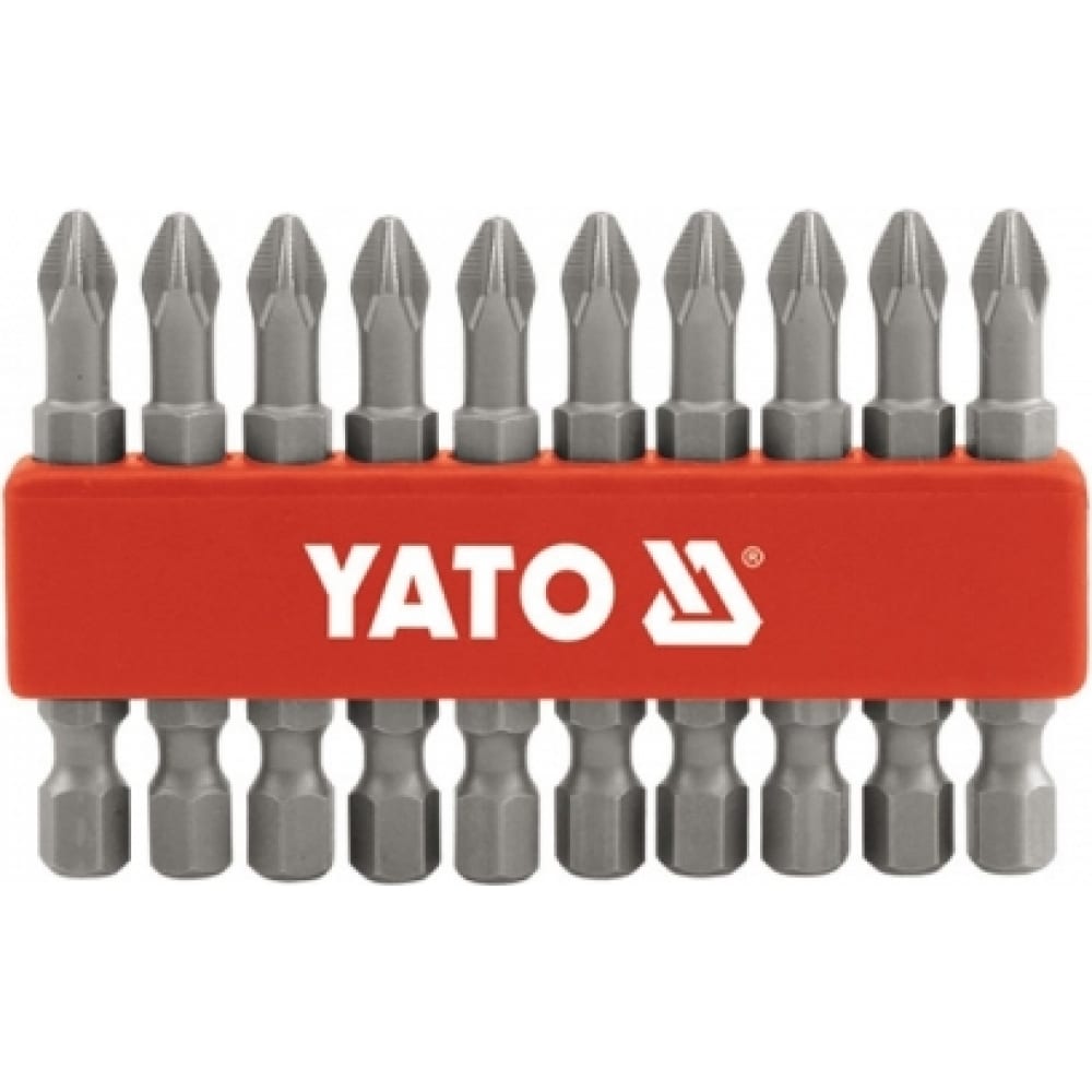 Бита крестовая PН2, 1/4, 50 мм, 10 шт YATO YT-0478