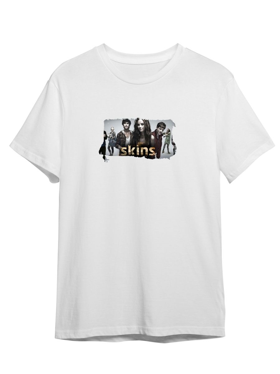 

Футболка унисекс СувенирShop Skins/Скинс/Молокососы 2 белая M, Белый, "Skins/Скинс/Молокососы" 2