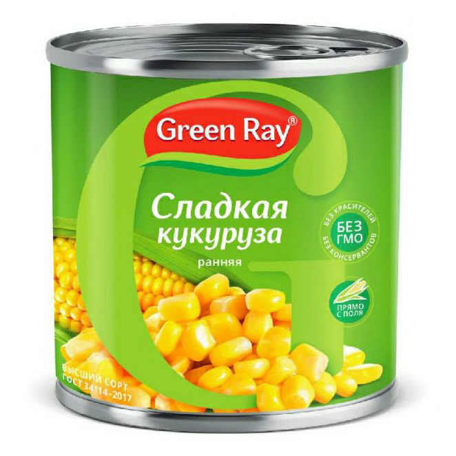 Кукуруза сладкая Green Ray деликатесная 425 мл