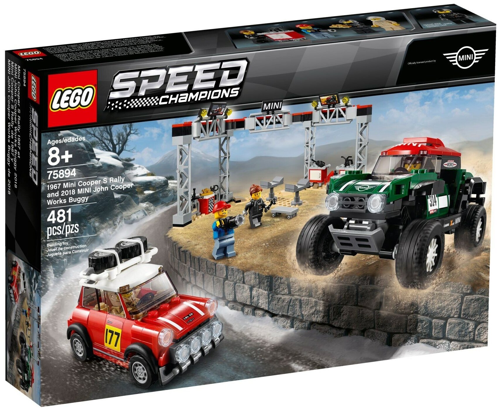 фото Конструктор lego speed champions 75894 мини купер 1967 и мини купер 2018