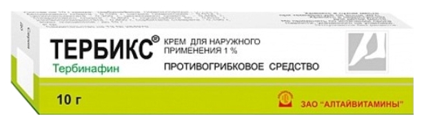 

Тербикс крем для наружного применения 10 мг/г туба 10 г