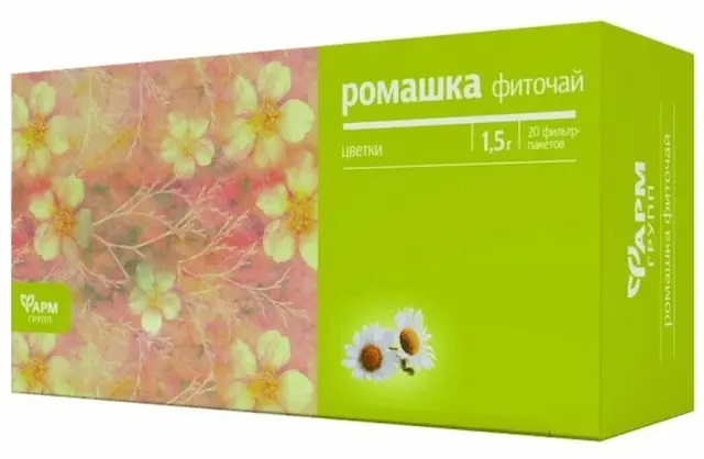 Ромашка Фармгрупп цветки фильтр-пакеты 1,5 г 20 шт.