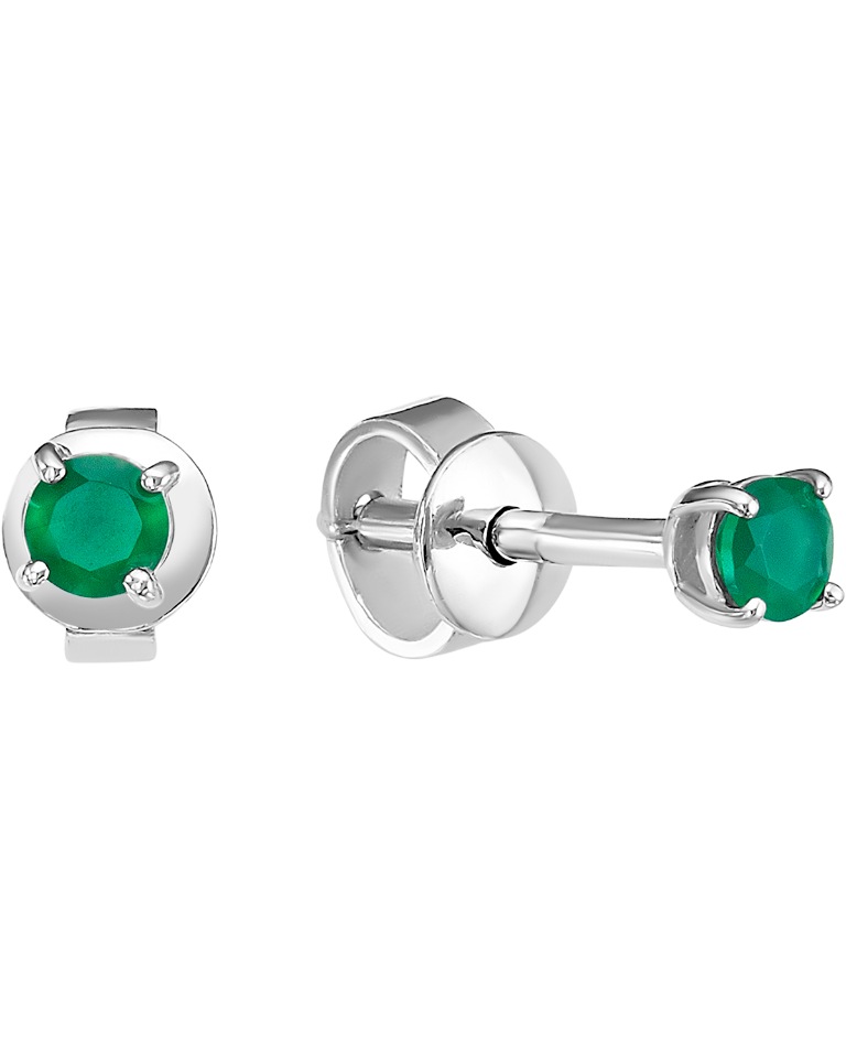 

Серьги-пусеты из серебра с агатом Main Dizzain 6-001, 6-001