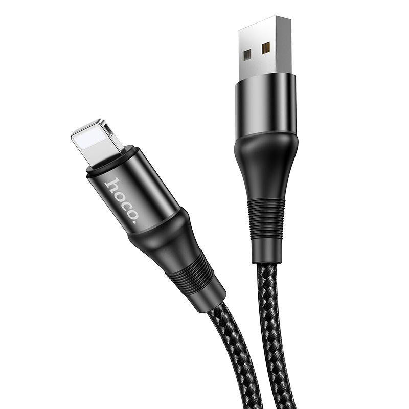 Кабель USB - Lightning Hoco X50 1м черный