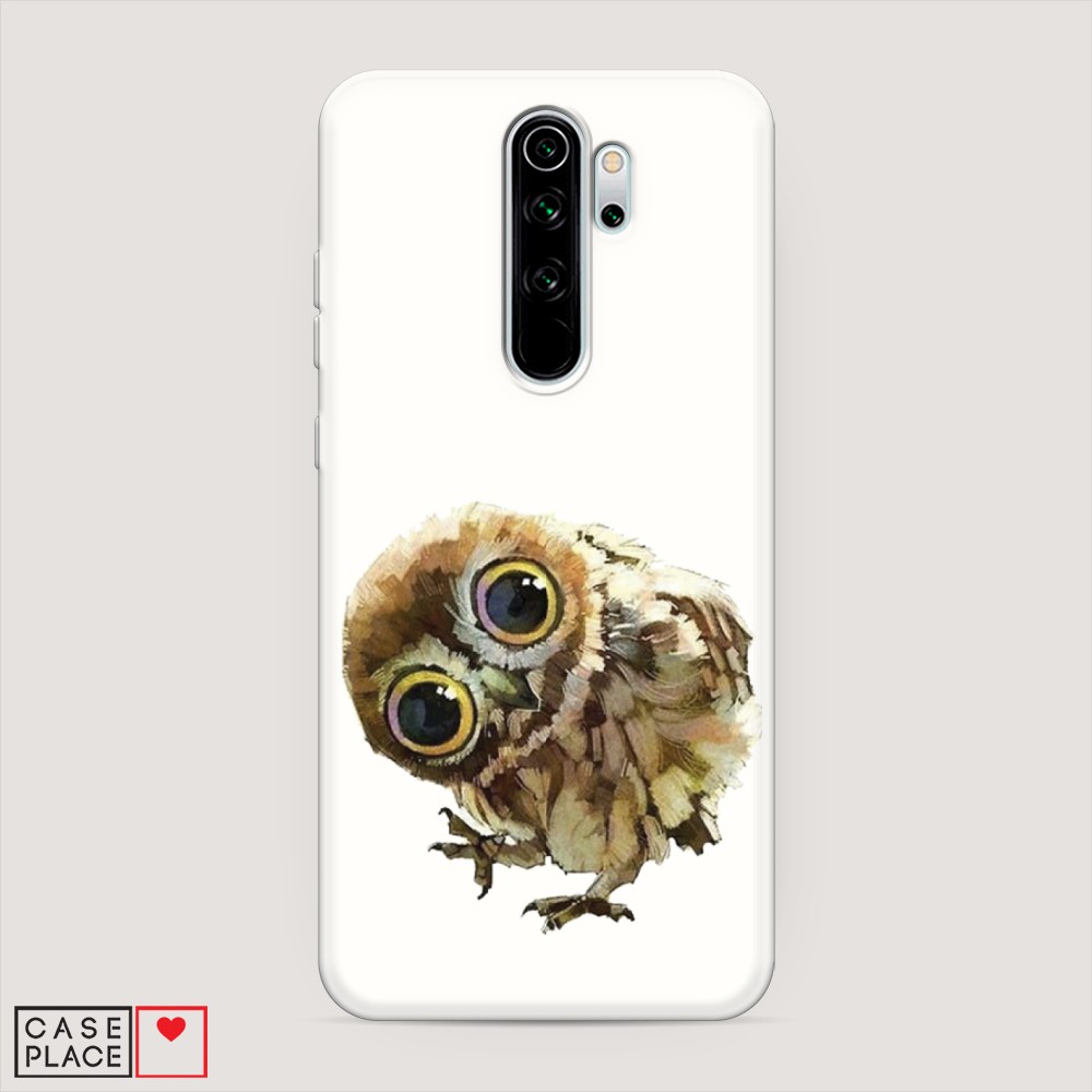 

Матовый силиконовый чехол "Любопытный совенок" на Xiaomi Redmi Note 8 Pro