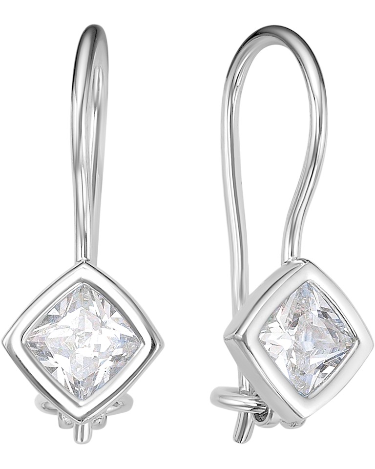 

Серьги из серебра с фианитом Main Dizzain 2-211, 2-211