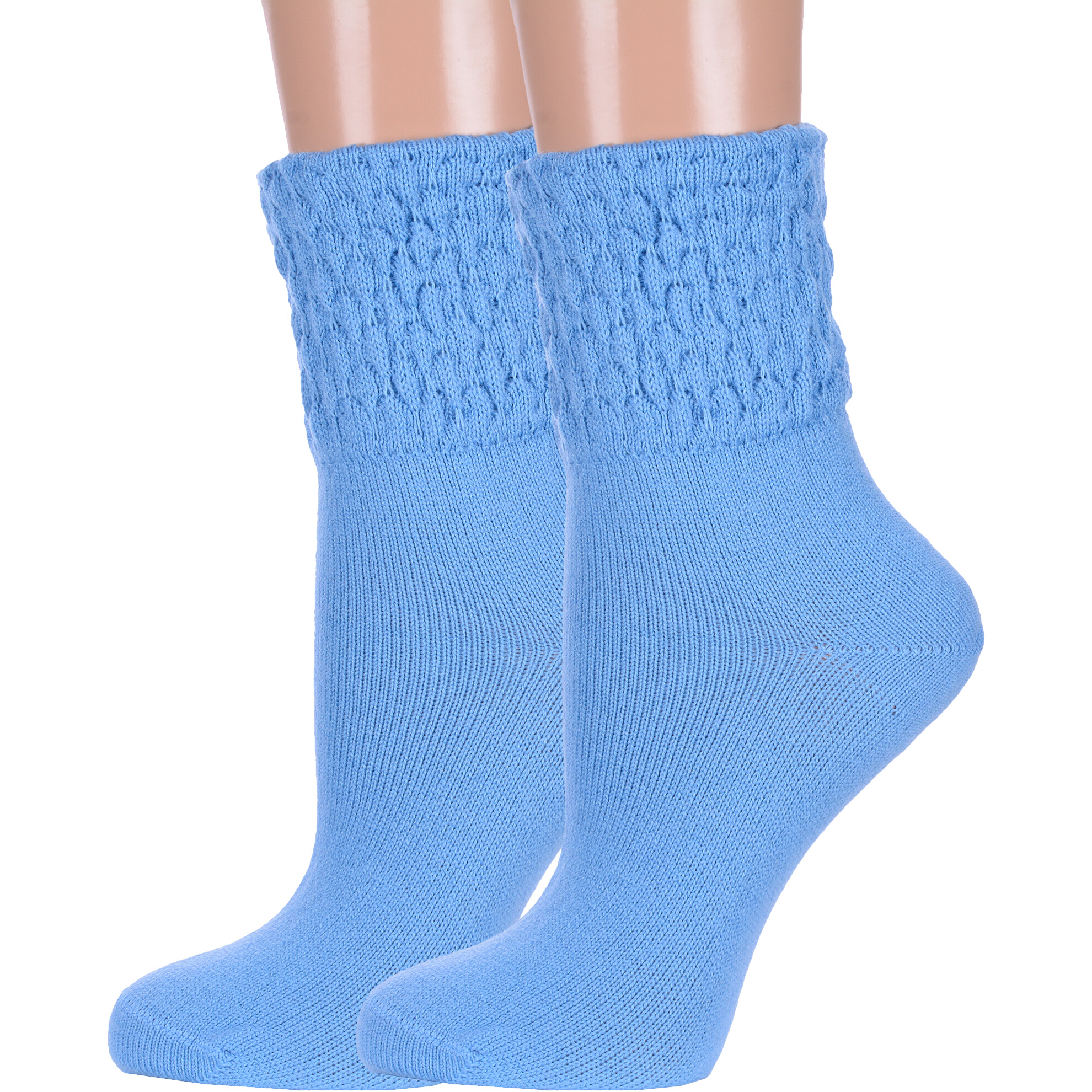Комплект носков женских LorenzLine 2-В16 голубых 25, 2 пары
