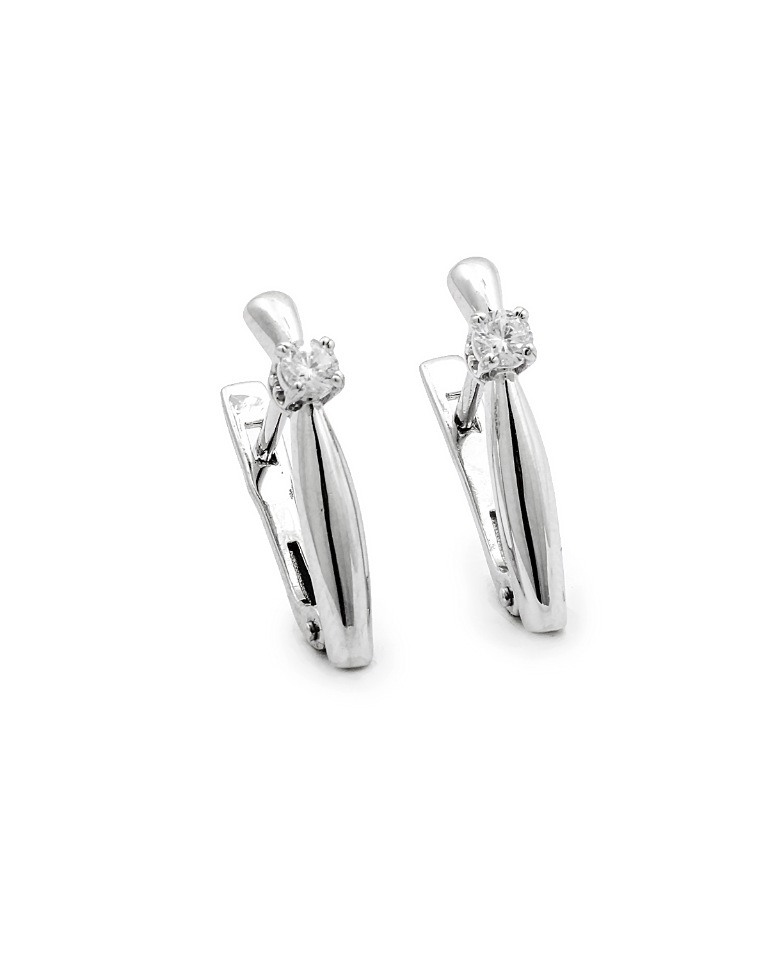

Серьги из серебра с фианитом Main Dizzain 2-138, 2-138