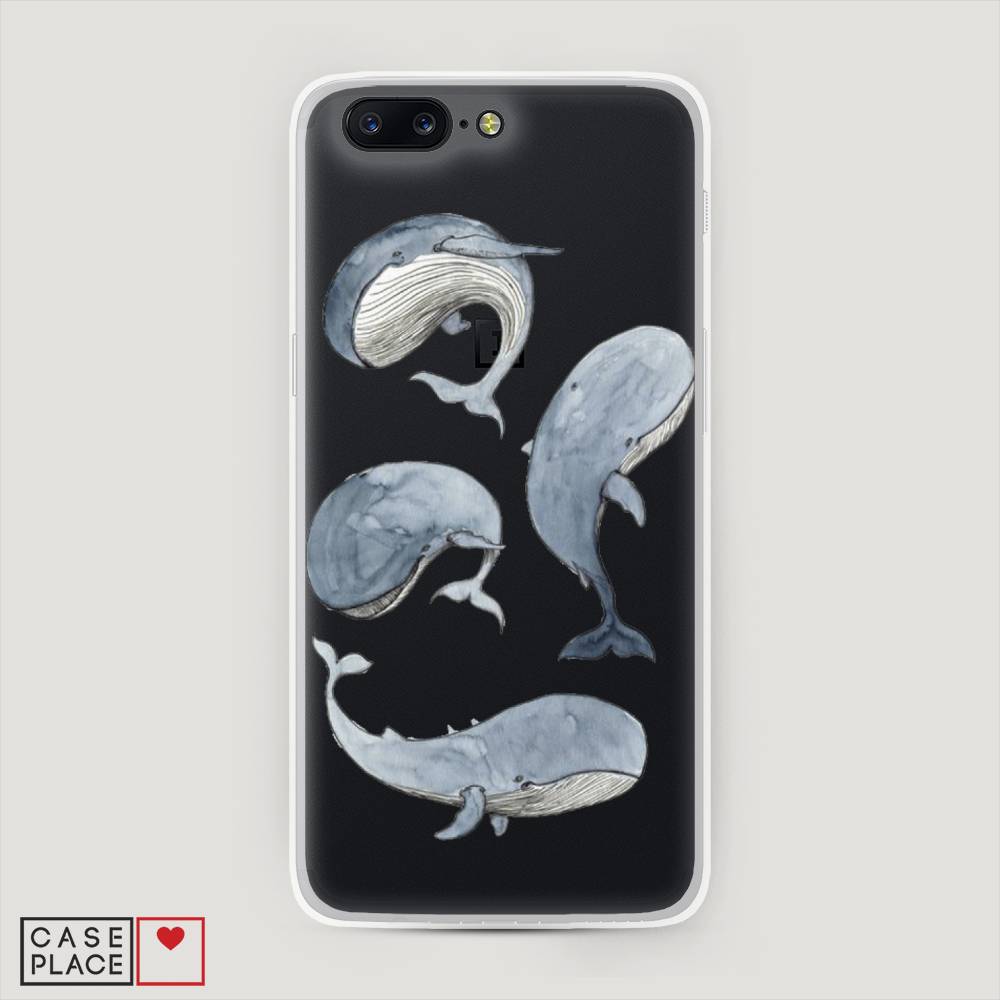 

Чехол Awog на OnePlus 5 / ВанПлас 5 "Киты", Белый;прозрачный;голубой, 150250-1