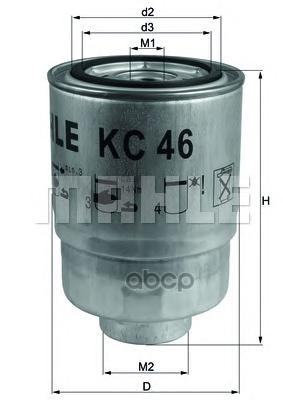 

Фильтр топливный Mitsubishi Lancer/Pajero, Mazda 323 1.7D-2.5D 84> KNECHT KC46