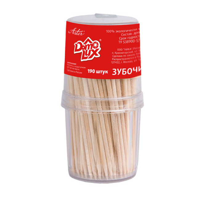 

Зубочистки дерев.береза в пласт.упак.190шт./уп.