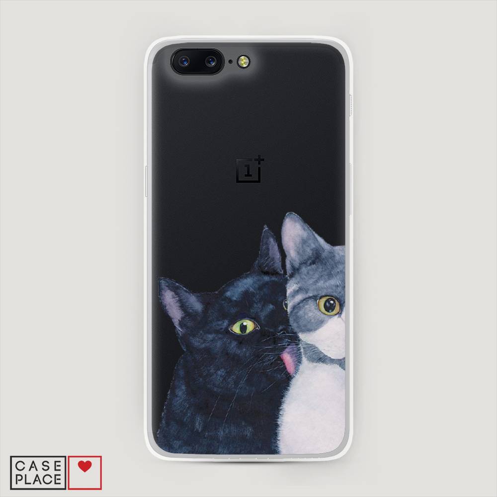 

Чехол Awog на OnePlus 5 / ВанПлас 5 "Кошачья любовь", Синий, 150250-1