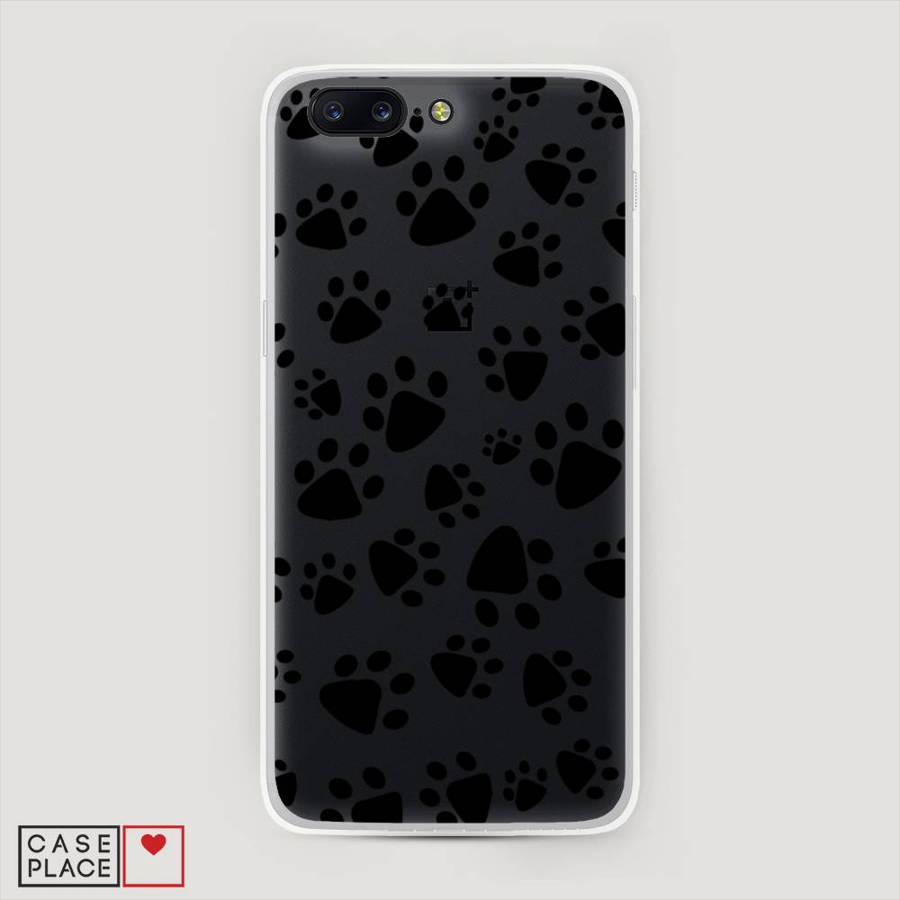 

Чехол Awog на OnePlus 5 / ВанПлас 5 "Лапки черные", Черный, 150250-2