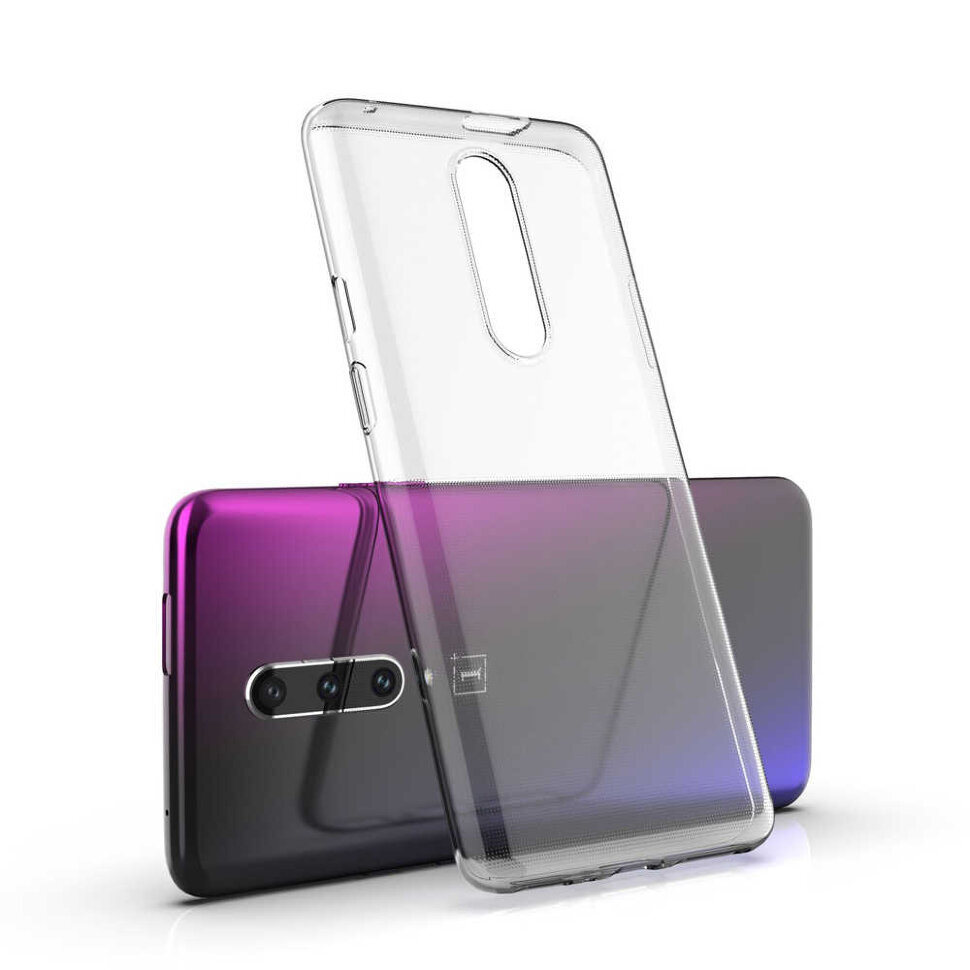

Чехол силиконовый для OnePlus 7 Pro, прозрачный, OnePlus 7 Pro