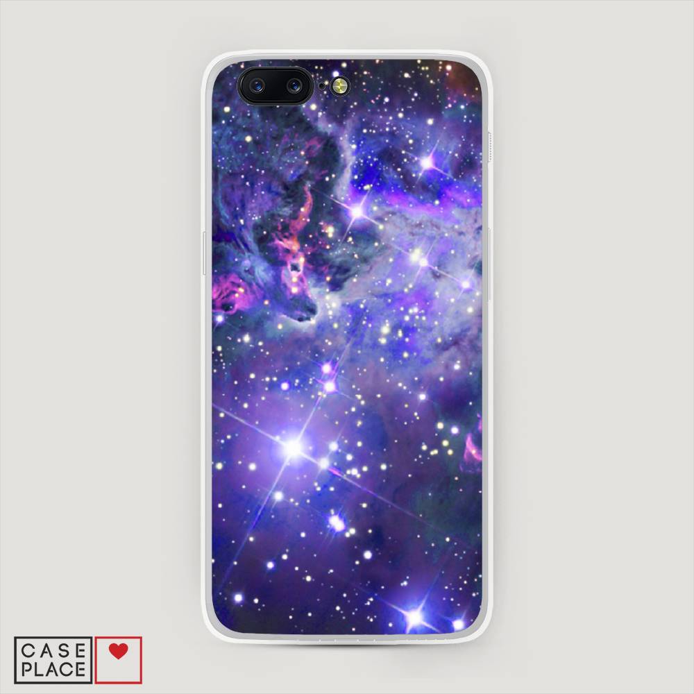 

Чехол Awog на OnePlus 5 / ВанПлас 5 "Яркая галактика", Фиолетовый, 150250-4