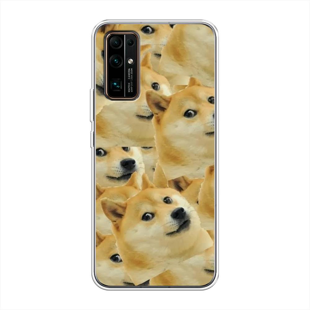 

Чехол Awog на Honor 30 "Собака-подозревака фон", Желтый;черный, 612150-9