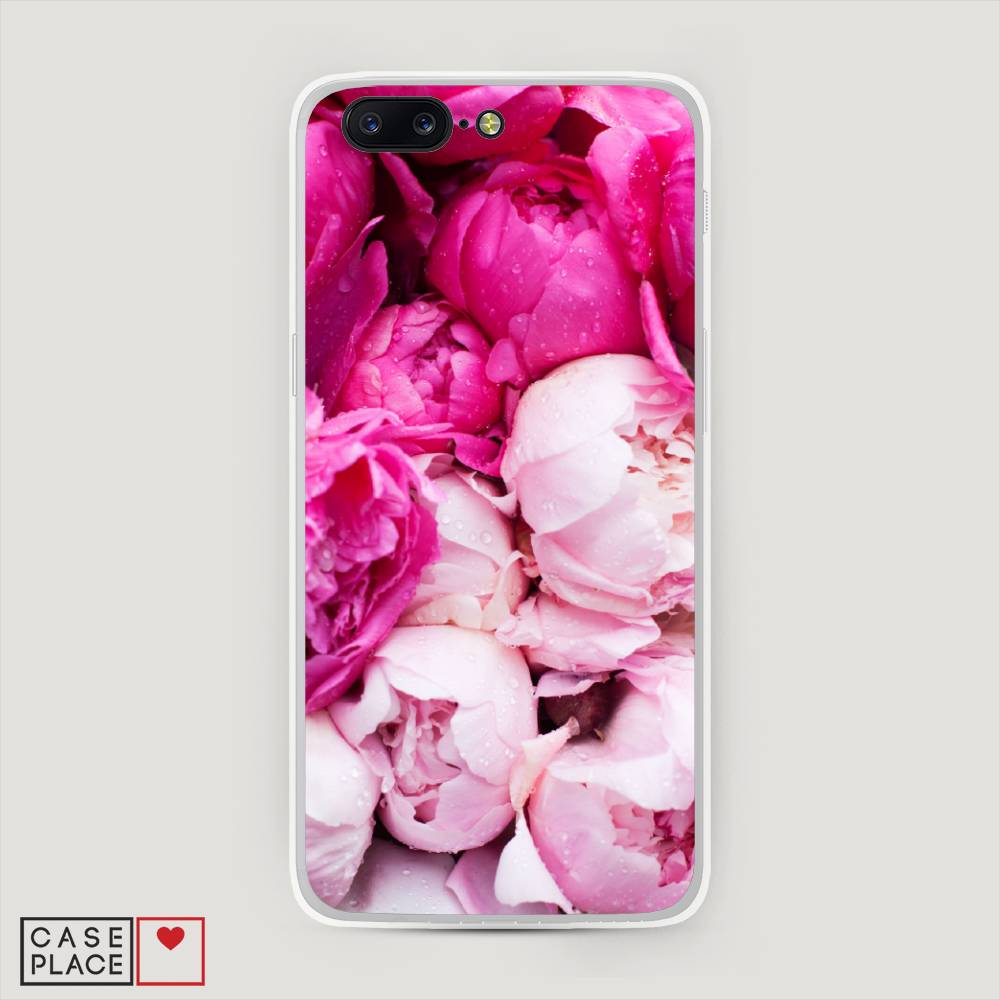 фото Чехол awog "пионы розово-белые" для oneplus 5
