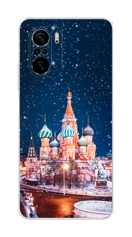 

Чехол на Poco F3, Xiaomi Redmi K40/Mi 11i "Москва 1", Коричневый;синий;белый, 310950-1