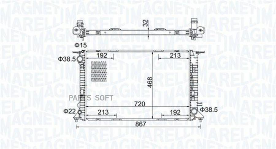 

MAGNETI MARELLI Радиатор