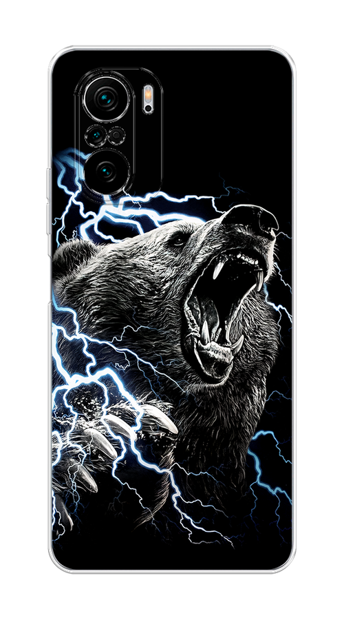 

Чехол на Xiaomi Poco F3/Redmi K40/Mi 11i "Гроза и медведь", Черный;серый;серебристый, 310950-1