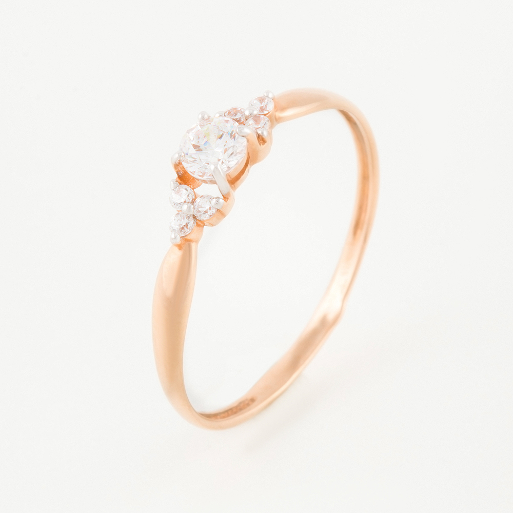 

Кольцо из красного золота с Swarovski/фианитом р. 18 НАШЕ ЗОЛОТО ЮПК1325872, ЮПК1325872