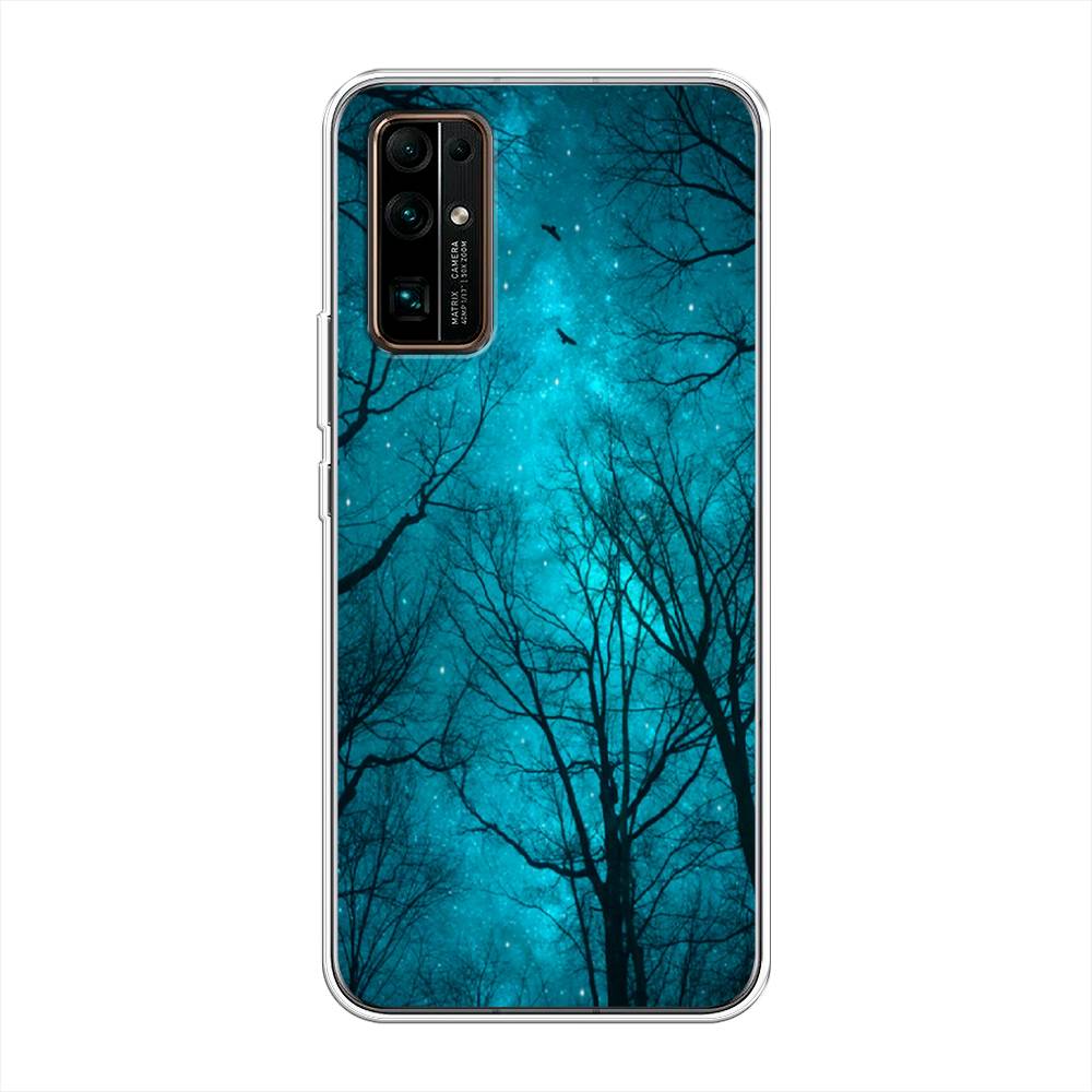 

Чехол Awog на Honor 30 "Сказочный лес", Черный;голубой, 612150-4
