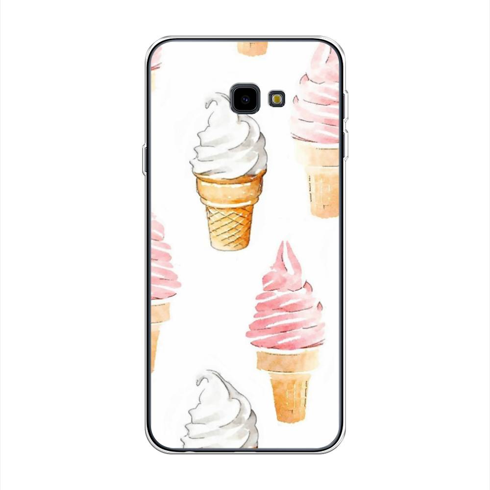 

Чехол Awog на Samsung Galaxy J4 + "Нарисованное мороженое", Белый;розовый, 26850-10